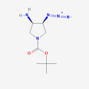 Tert-butyl (3R,4S)-3-amino-4-azidopyrrolidine-1-carboxylate