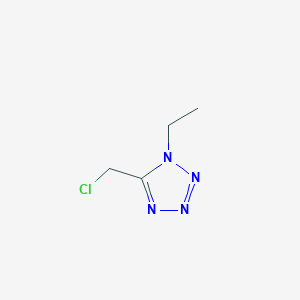 molecular formula C4H7ClN4 B2396906 5-(chloromethyl)-1-ethyl-1H-1,2,3,4-tetrazole CAS No. 122351-87-5