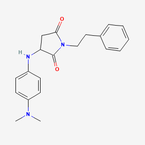 3-((4-(Dimethylamino)phenyl)amino)-1-phenethylpyrrolidine-2,5-dione