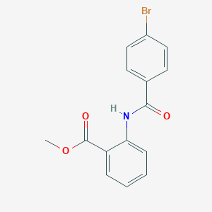 molecular formula C15H12BrNO3 B239691 Methyl 2-[(4-bromobenzoyl)amino]benzoate 
