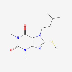 7-isopentyl-1,3-dimethyl-8-(methylthio)-1H-purine-2,6(3H,7H)-dione