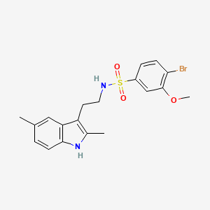 4-bromo-N-[2-(2,5-dimethyl-1H-indol-3-yl)ethyl]-3-methoxybenzenesulfonamide