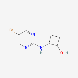 2-[(5-Bromopyrimidin-2-yl)amino]cyclobutan-1-ol