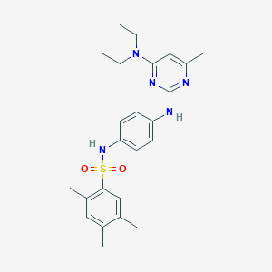 N-(4-((4-(diethylamino)-6-methylpyrimidin-2-yl)amino)phenyl)-2,4,5-trimethylbenzenesulfonamide