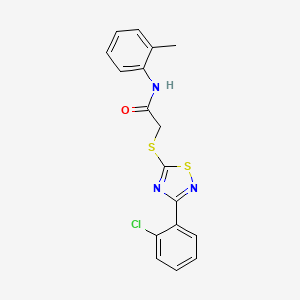 2-((3-(2-chlorophenyl)-1,2,4-thiadiazol-5-yl)thio)-N-(o-tolyl)acetamide