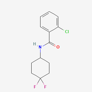 molecular formula C13H14ClF2NO B2396946 2-chloro-N-(4,4-difluorocyclohexyl)benzamide CAS No. 2034515-09-6