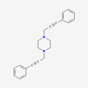 molecular formula C22H22N2 B2396951 1,4-Bis(3-phenylprop-2-yn-1-yl)piperazine CAS No. 47377-38-8