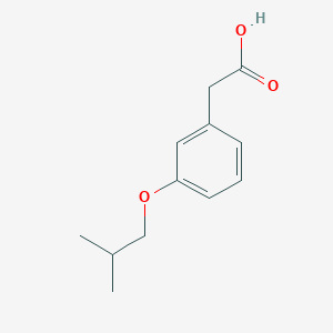 molecular formula C12H16O3 B2396954 2-[3-(2-methylpropoxy)phenyl]acetic Acid CAS No. 916911-66-5