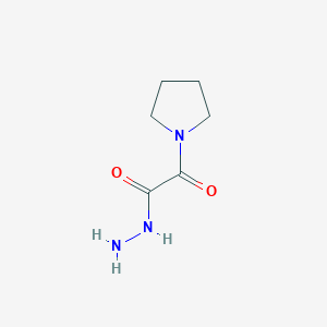 molecular formula C6H11N3O2 B2396968 2-Oxo-2-(pyrrolidin-1-yl)acetohydrazide CAS No. 27844-18-4