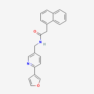 molecular formula C22H18N2O2 B2396980 N-((6-(呋喃-3-基)吡啶-3-基)甲基)-2-(萘-1-基)乙酰胺 CAS No. 2034310-49-9