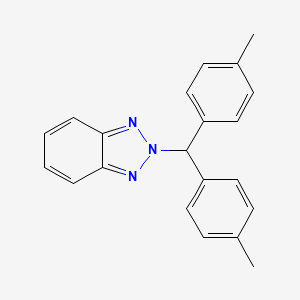 molecular formula C21H19N3 B2396985 2-[Bis(4-methylphenyl)methyl]benzotriazole CAS No. 182057-79-0