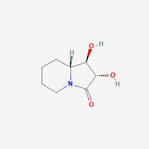 molecular formula C8H13NO3 B023970 3-Oxo-(-)-lentiginosine CAS No. 160169-49-3