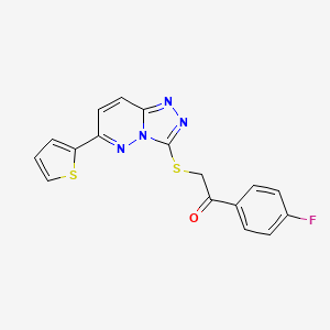 1-(4-Fluorophenyl)-2-[(6-thiophen-2-yl-[1,2,4]triazolo[4,3-b]pyridazin-3-yl)sulfanyl]ethanone