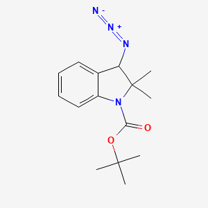Tert-butyl 3-azido-2,2-dimethyl-3H-indole-1-carboxylate
