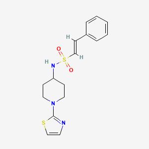 (E)-2-phenyl-N-(1-(thiazol-2-yl)piperidin-4-yl)ethenesulfonamide