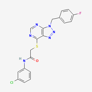 N-(3-chlorophenyl)-2-((3-(4-fluorobenzyl)-3H-[1,2,3]triazolo[4,5-d]pyrimidin-7-yl)thio)acetamide