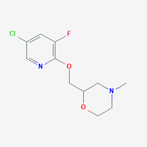 2-[(5-Chloro-3-fluoropyridin-2-yl)oxymethyl]-4-methylmorpholine