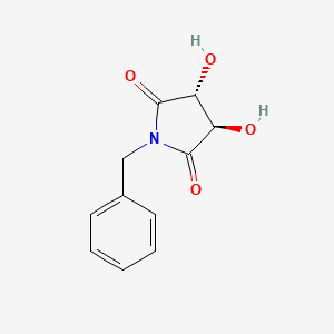 molecular formula C11H11NO4 B2397027 (3R,4R)-1-苄基-3,4-二羟基吡咯烷-2,5-二酮 CAS No. 75172-31-5