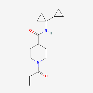 N-(1-Cyclopropylcyclopropyl)-1-prop-2-enoylpiperidine-4-carboxamide