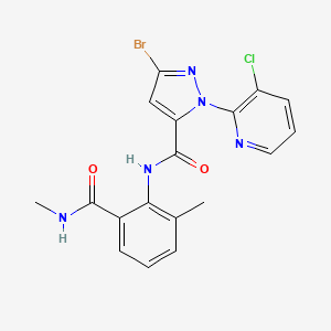 5-Bromo-2-(3-chloropyridin-2-yl)-N-[2-methyl-6-(methylcarbamoyl)phenyl]pyrazole-3-carboxamide