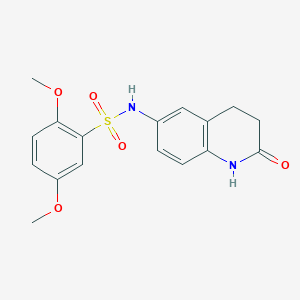 2,5-dimethoxy-N-(2-oxo-1,2,3,4-tetrahydroquinolin-6-yl)benzenesulfonamide
