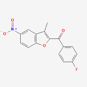 (4-Fluorophenyl)(3-methyl-5-nitro-1-benzofuran-2-yl)methanone