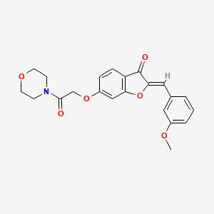 (Z)-2-(3-methoxybenzylidene)-6-(2-morpholino-2-oxoethoxy)benzofuran-3(2H)-one