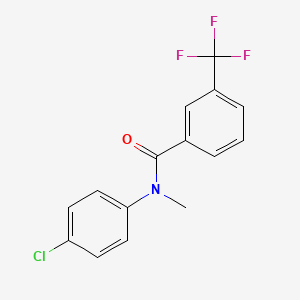 molecular formula C15H11ClF3NO B2397056 N-(4-chlorophenyl)-N-methyl-3-(trifluoromethyl)benzamide CAS No. 860649-45-2