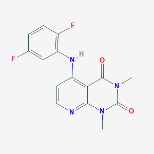 5-((2,5-difluorophenyl)amino)-1,3-dimethylpyrido[2,3-d]pyrimidine-2,4(1H,3H)-dione