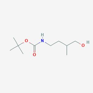 molecular formula C10H21NO3 B2397066 tert-butyl N-(4-hydroxy-3-methylbutyl)carbamate CAS No. 842146-73-0
