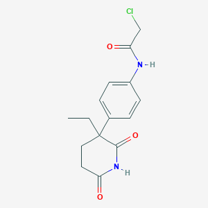 2-Chloro-N-[4-(3-ethyl-2,6-dioxopiperidin-3-yl)phenyl]acetamide