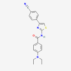 N-[4-(4-cyanophenyl)-1,3-thiazol-2-yl]-4-(diethylamino)benzamide