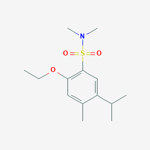 molecular formula C14H23NO3S B2397078 {[2-Ethoxy-4-methyl-5-(methylethyl)phenyl]sulfonyl}dimethylamine CAS No. 898646-05-4