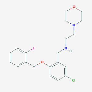 molecular formula C20H24ClFN2O2 B239712 N-{5-chloro-2-[(2-fluorobenzyl)oxy]benzyl}-2-(morpholin-4-yl)ethanamine 