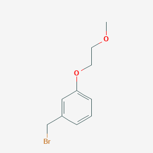 molecular formula C10H13BrO2 B2397127 1-(Bromomethyl)-3-(2-methoxyethoxy)benzene CAS No. 1041399-60-3