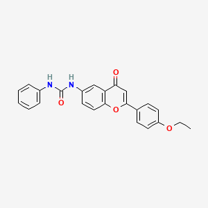 molecular formula C24H20N2O4 B2397140 1-(2-(4-ethoxyphenyl)-4-oxo-4H-chromen-6-yl)-3-phenylurea CAS No. 923689-60-5