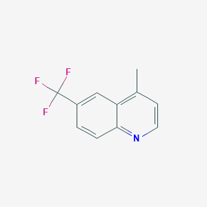 molecular formula C11H8F3N B2397152 4-Methyl-6-(trifluoromethyl)quinoline CAS No. 40716-16-3