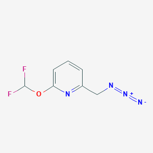 molecular formula C7H6F2N4O B2397154 2-(Azidomethyl)-6-(difluoromethoxy)pyridine CAS No. 2377031-50-8