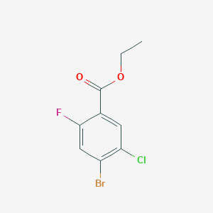 molecular formula C9H7BrClFO2 B2397157 乙酸4-溴-5-氯-2-氟苯酯 CAS No. 1505665-00-8