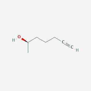 molecular formula C7H12O B2397159 6-Heptyn-2-ol, (R)- CAS No. 90192-98-6