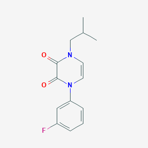 1-(3-fluorophenyl)-4-isobutylpyrazine-2,3(1H,4H)-dione