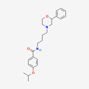 molecular formula C24H32N2O3 B2397168 4-isopropoxy-N-(4-(2-phenylmorpholino)butyl)benzamide CAS No. 954047-35-9