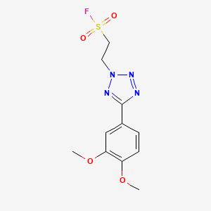 2-[5-(3,4-Dimethoxyphenyl)tetrazol-2-yl]ethanesulfonyl fluoride