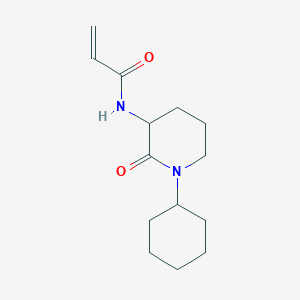 molecular formula C14H22N2O2 B2397172 N-(1-Cyclohexyl-2-oxopiperidin-3-yl)prop-2-enamide CAS No. 2361666-07-9