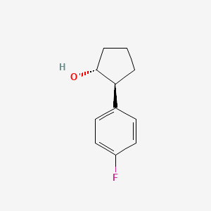 molecular formula C11H13FO B2397173 (1R,2S)-2-(4-Fluorophenyl)cyclopentan-1-ol CAS No. 1820571-23-0; 436847-86-8