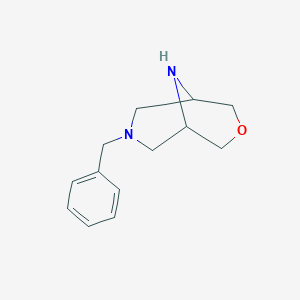 molecular formula C13H18N2O B2397185 7-Benzyl-3-oxa-7,9-diazabicyclo[3.3.1]nonane CAS No. 1357353-12-8