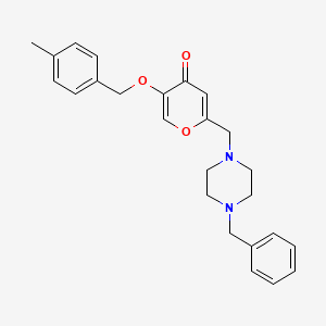 2-[(4-Benzylpiperazin-1-yl)methyl]-5-[(4-methylphenyl)methoxy]pyran-4-one