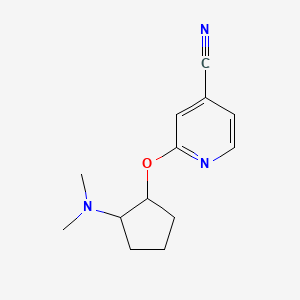 2-{[2-(Dimethylamino)cyclopentyl]oxy}pyridine-4-carbonitrile