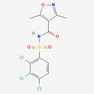 2,3,4-trichloro-N-[(3,5-dimethyl-4-isoxazolyl)carbonyl]benzenesulfonamide