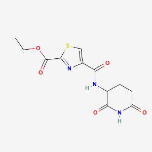 Ethyl 4-[(2,6-dioxopiperidin-3-yl)carbamoyl]-1,3-thiazole-2-carboxylate